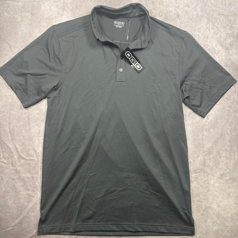 NWT OGIO Men's Performance Golf Polo Shirt - Charcoal Gray, Size Medium